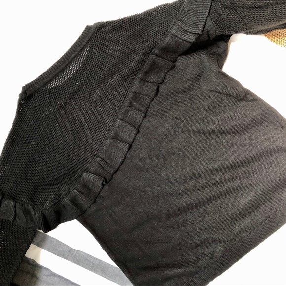 Black Ruffle Sweater - Picture 5 of 5